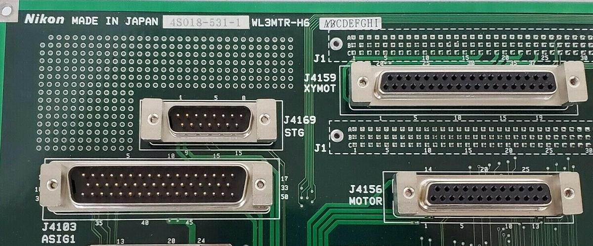 Used NIKON 4S018-531-1 WL3MTR H6 INTERFACE BACKPLANE BOARD 4S018-531-A