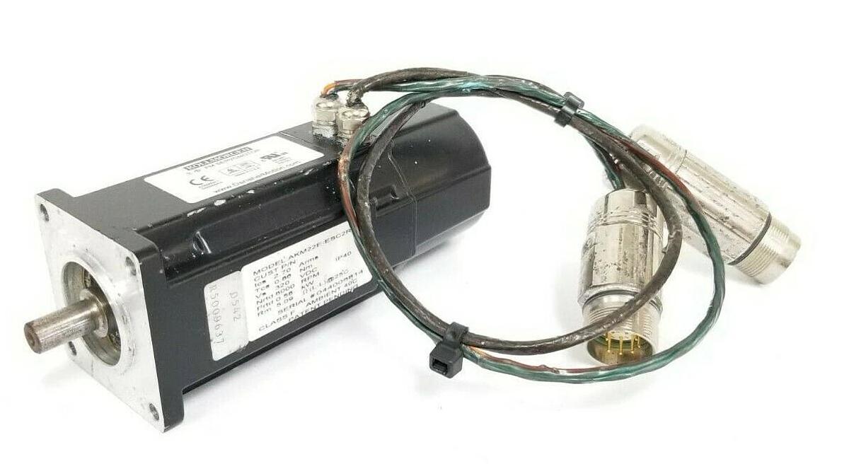Used DANAHER AKM22E-ESC2R-02 SERVO MOTOR RM: 5.09 320VDC R5009637 AKM22EESC2R02