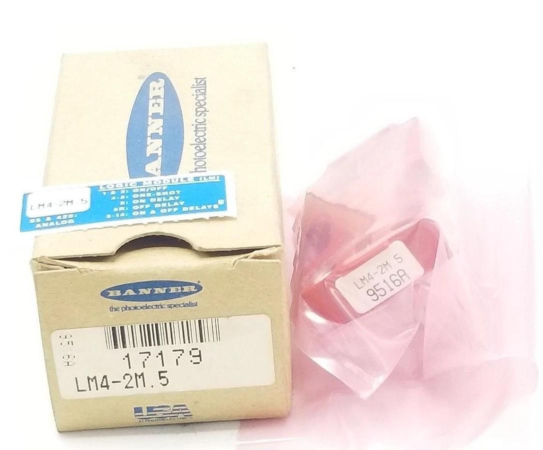 Used NIB BANNER LM4-2M.5 LOGIC MOD. MULTIBEAM 17179