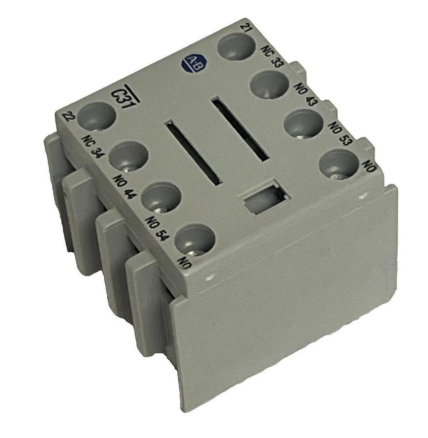 Allen-Bradley 100-FC31 Auxiliary Contact Block | Ser B 3NO/1NC Front Mount NSMP