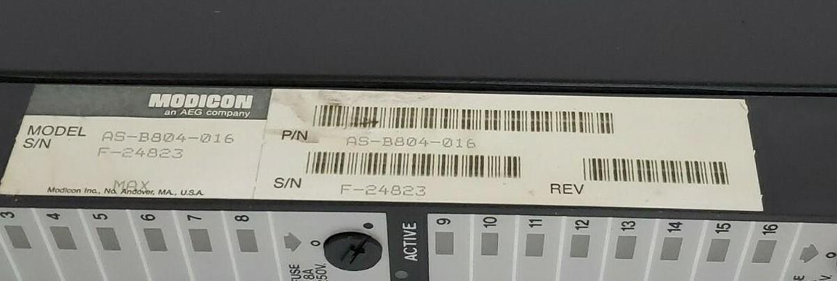 Used LOT OF 4 MODICON AS-B804-016 115VAC OUTPUT MODULES ASB804016