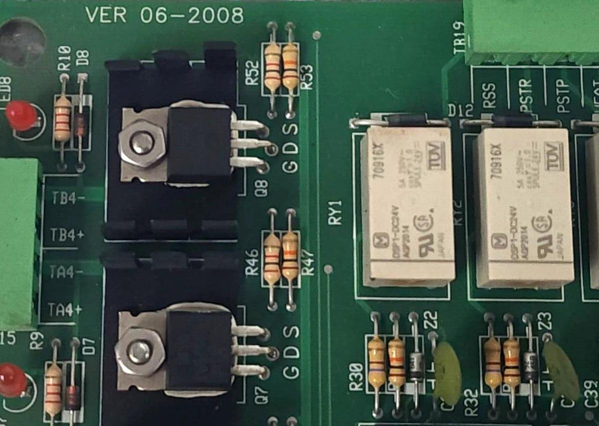 Used TOCCO D-209516 / D209516 INVERTER CONTROL BOARD 4 RELAY 8 INPUT
