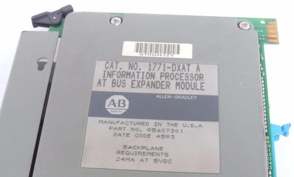 Used ALLEN BRADLEY 1771-DXAT A INFORMATION PROCESSOR AT BUS EXPANDER MODULE 1771DXAT