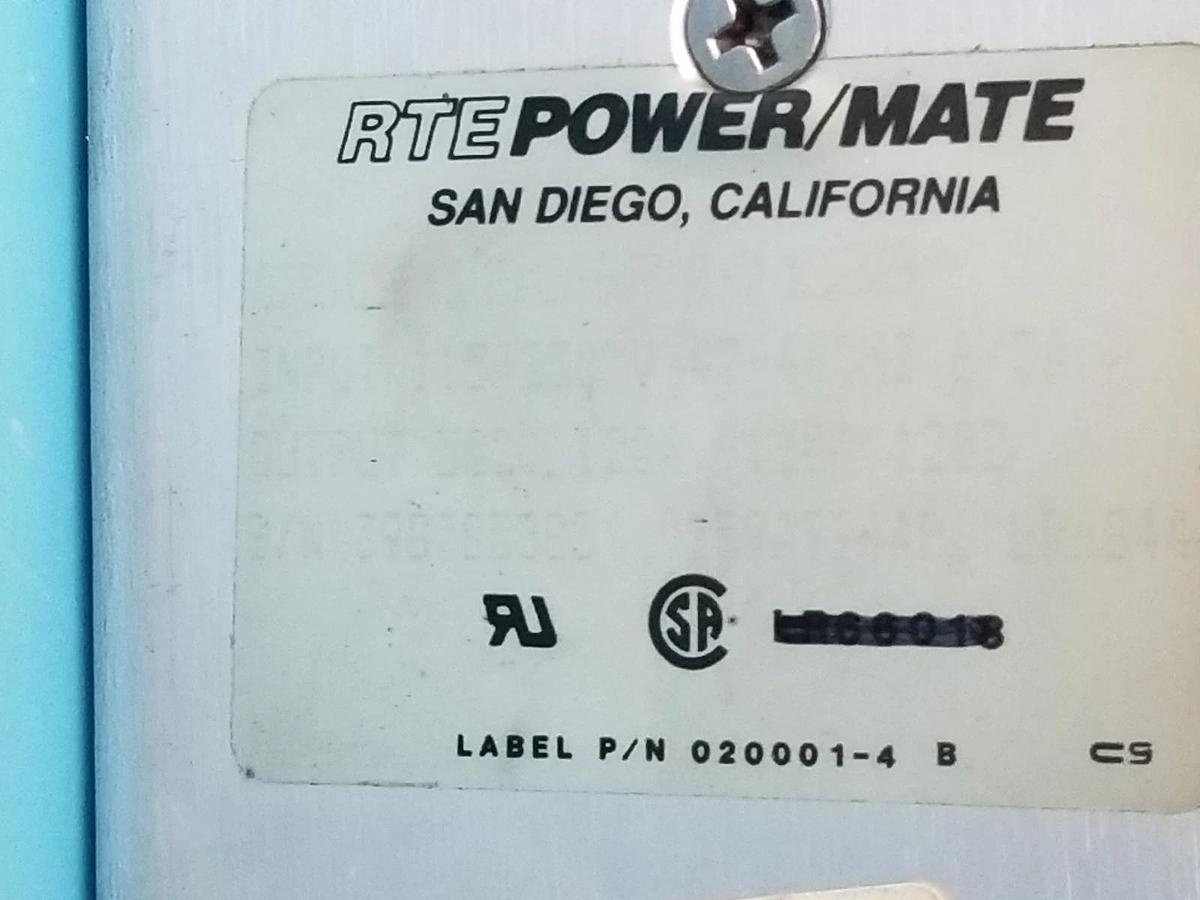 Used RTE POWER/MATE ESQ-180-P4012B POWER SUPPLY 115-230V, 47-440HZ, BA28868 , ESQ-180