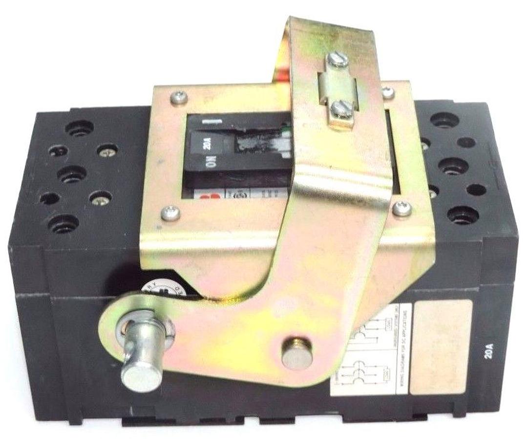 Used ABB UXAB 727131 R 103 CIRCUIT BREAKER 20A 3P UXAB727131R103