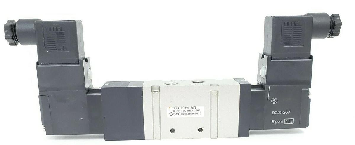 Used NEW SMC NVFS2320-5DZ-01T SOLENOID VALVE 24VDC 50/60HZ, 22-150 PSI
