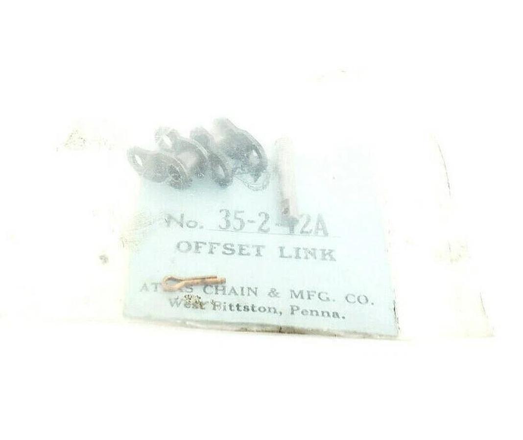Used LOT OF 7 NEW ATLAS 35-2-12A OFFSET ROLLER CHAIN LINKS 35-2 35212A
