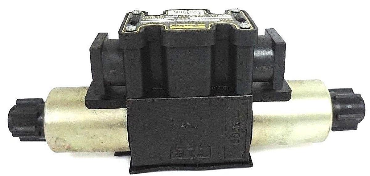 Used NEW PARKER D1VW1CVJCF-75 DIRECTIONAL VALVE D1VW1CVJCF, 24V, 1.00A, 5000PSI