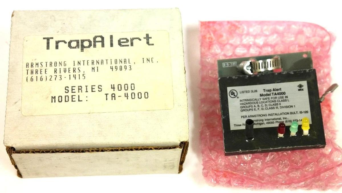 Used NIB ARMSTRONG INTERNATIONAL, INC. TA-4000 TRAP ALERT TA4000, SERIES: 4000