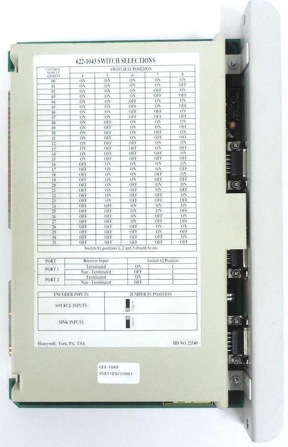 Used HONEYWELL 622-1043 SERVO PTP CONTROL MODULE *REFURBISHED*