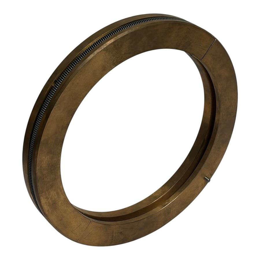 Used Industrial Bronze Split Sleeve Bushing Seal Ring 7" Bore 9" OD 100152412 New NOS