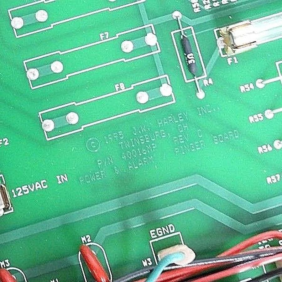 Used J.W. HARLEY INC. 40016MP POWER & ALARM PINGER BOARD ASY. 40021MP, ASY. 40017MP