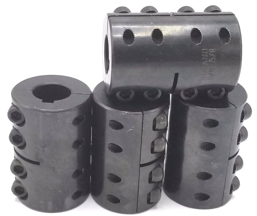 LOT OF 4 RULAND CLX-10-10-F 5/8X5/8 RIGID COUPLINGS BLACK OXIDE STEEL CLX1010F