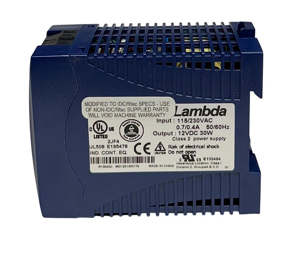 LAMBDA FILTEC 1000-0000362 / DPP30-12 POWER SUPPLY AC/DC CONVERTER 115/230V NSNP