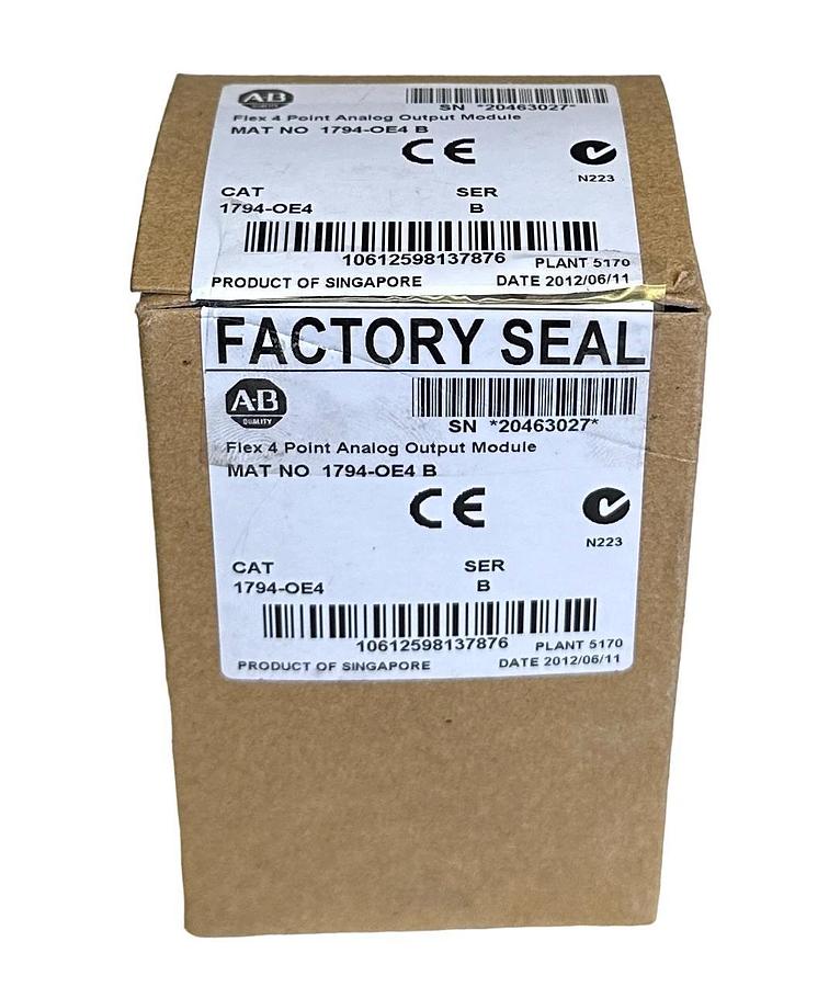 NEW ALLEN BRADLEY 1794-OE4 /B Flex I/O 4-PT ANALOG OUTPUT MODULE 1794OE4