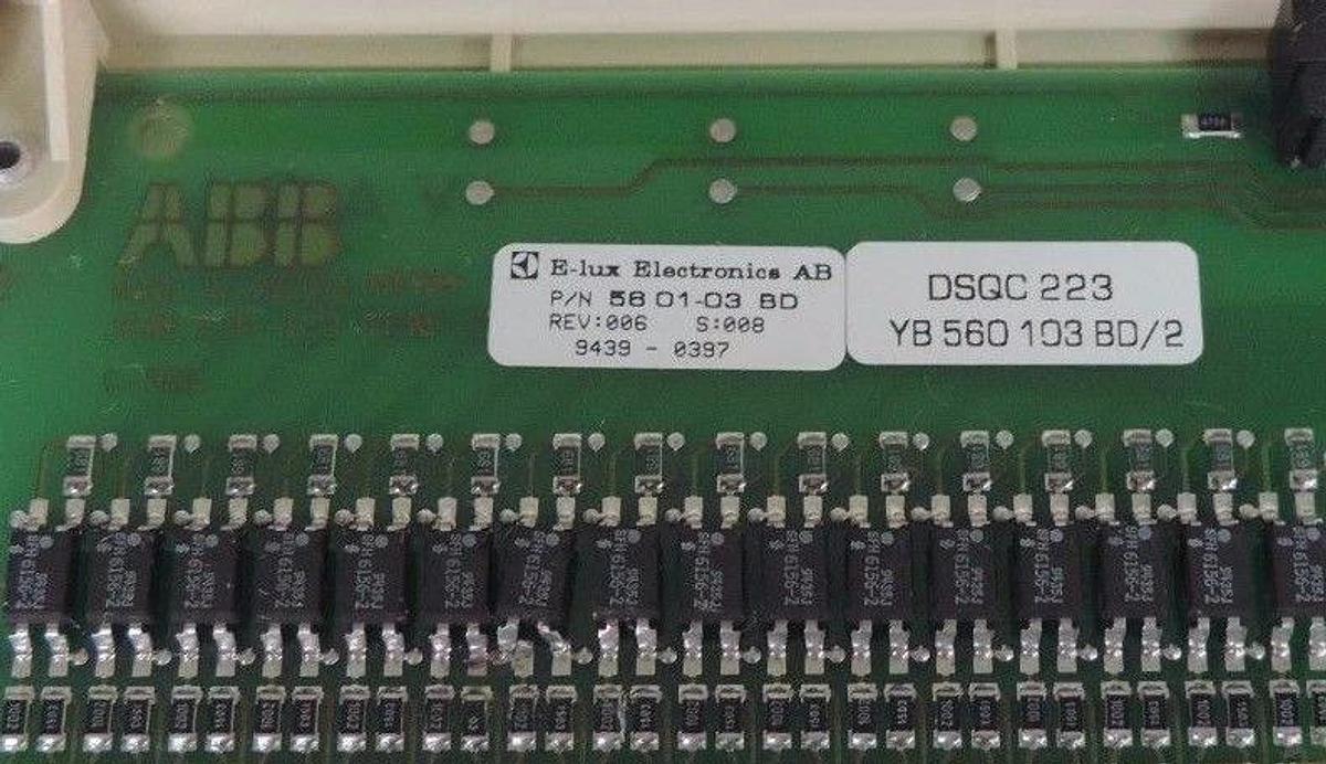 Used ABB DSQC 223 I/O BOARD DIGITAL MODULE YB 560 103 BD/2, 3HAB 2214-8/2 REV: 006