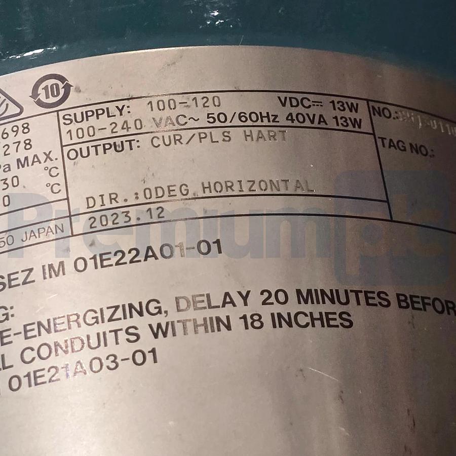 Yokogawa ADMAG Magnetic Flowmeter AXG150-CAFF2PA1AH222B-1JA11/GRH/SCT/MC/L2 NSNP