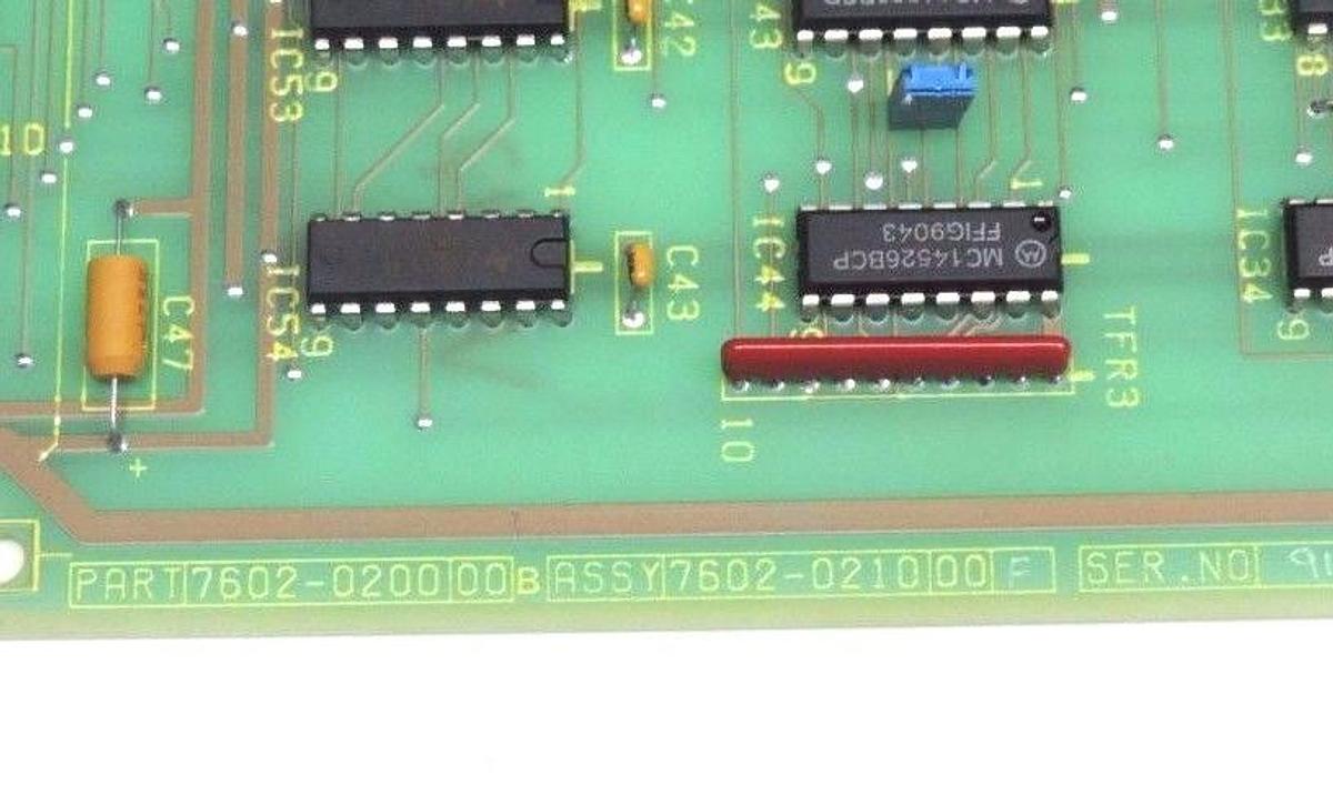 Used CROSFIELD ELECTRONICS 7602-0200 PC INPUT BOARD ASSY 7602-0210 7602-020Z-00