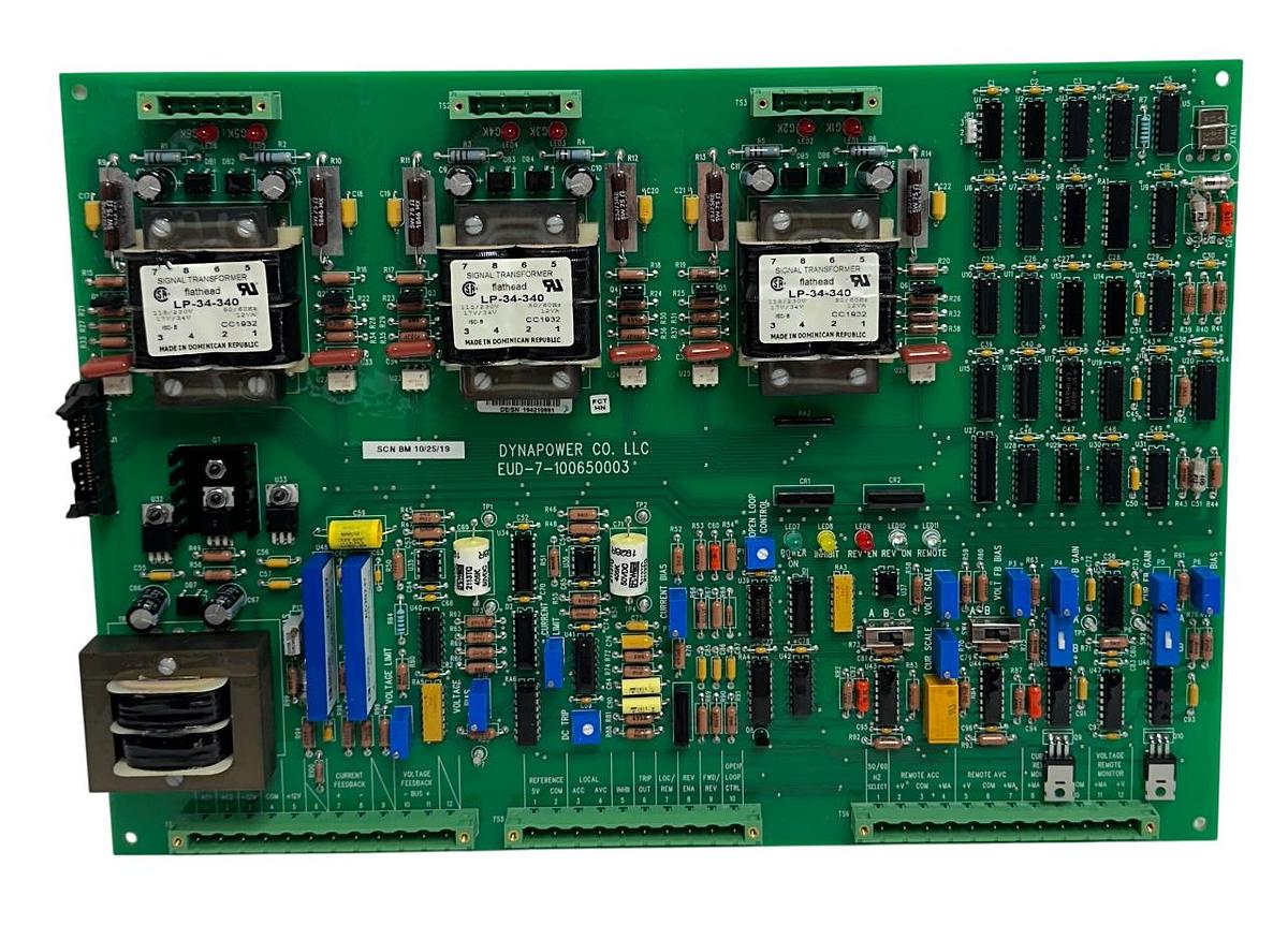 Used DYNAPOWER CO EUD-7-100650003 / ELS-1-005022000 SCN BM POWER CONTROL BOARD USNP