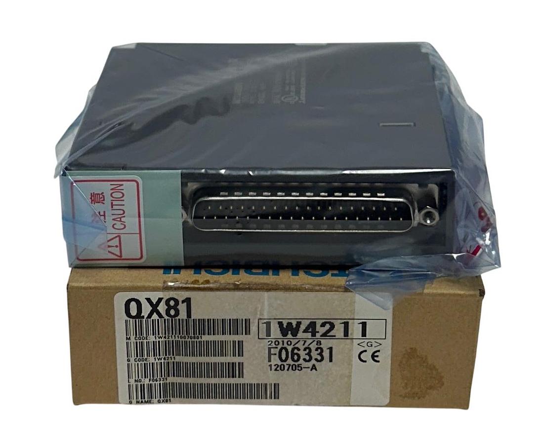 Used MITSUBISHI QX81 MELSEC-Q 32-PT DIGITAL INPUT MODULE 24VDC 4mA OEM NSMP