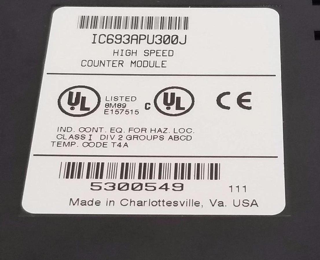Used GE FANUC IC693APU300J HIGH SPEED COUNTER MODULE