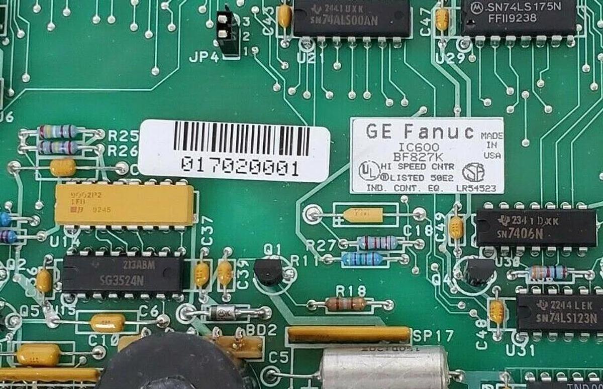 Used GE FANUC IC600BF827K HI SPEED COUNTER MODULE 44A717584-G01 (DAMAGED)