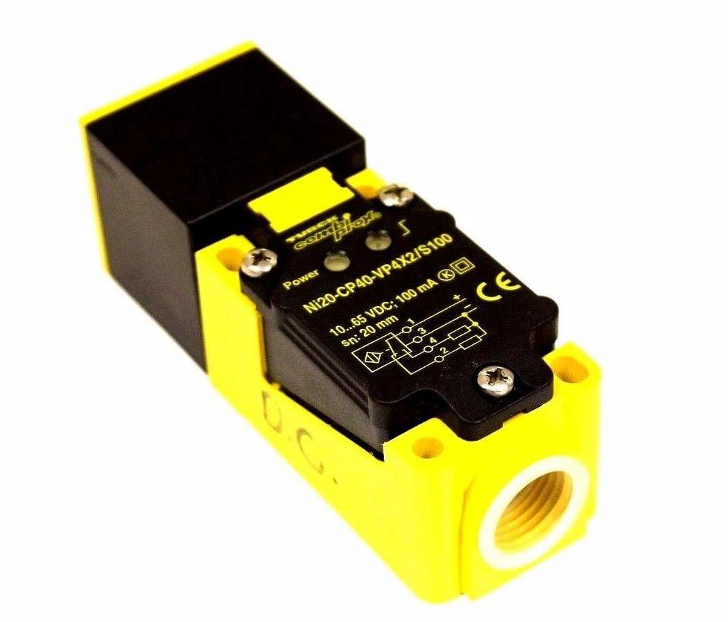 NEW TURCK NI20-CP40-VP4X2/S100 PROXIMITY SWITCH 10-65 VDC: 100mA SN: 20 mm
