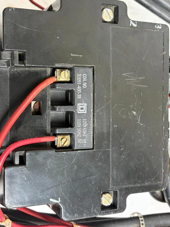 Used Square D 8702SFO1V02S NEMA Size 4 Reversing Contactor Assy. 110/120V Coil USPI