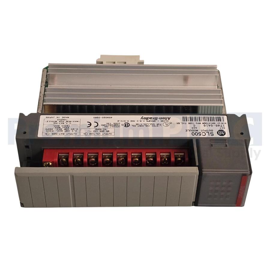 ALLEN BRADLEY 1746-OA16 /C SLC 500 16-PT OUTPUT MODULE 1746-0A16 NSNP (READ)