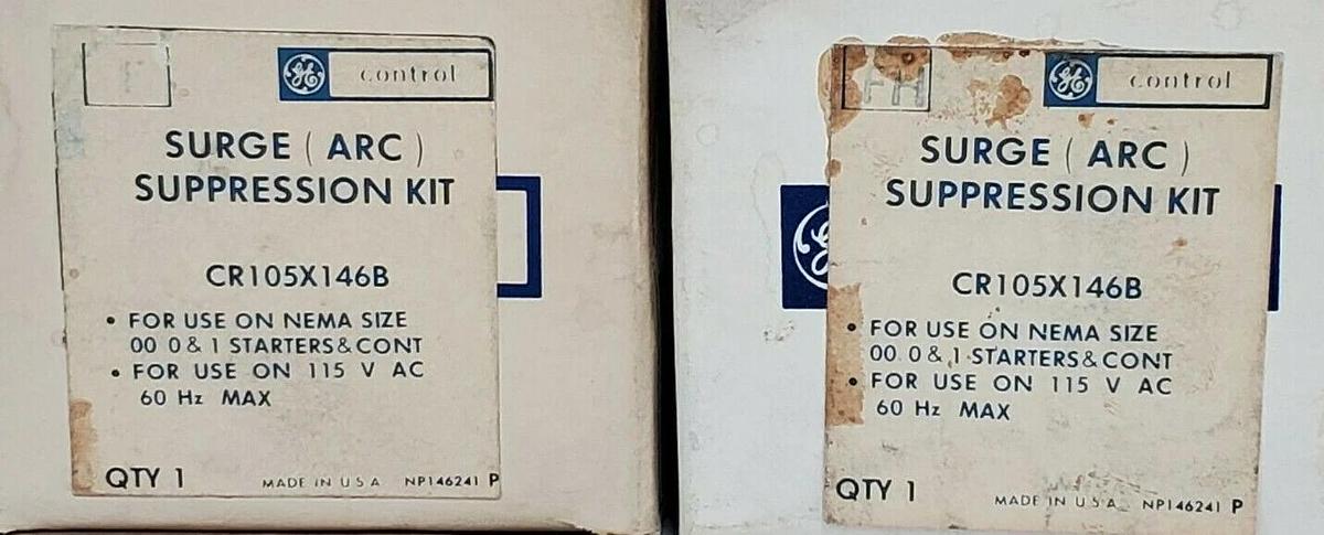 Used LOT OF 4 NIB GENERAL ELECTRIC CR105X146B SURGE (ARC) SUPPRESSION KITS