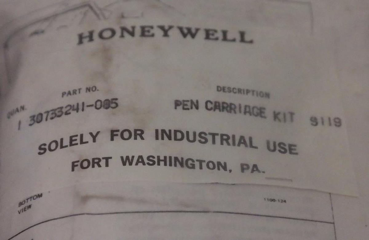 NEW HONEYWELL 30733241-005 PEN CARRIAGE KIT 9119, 30733241005