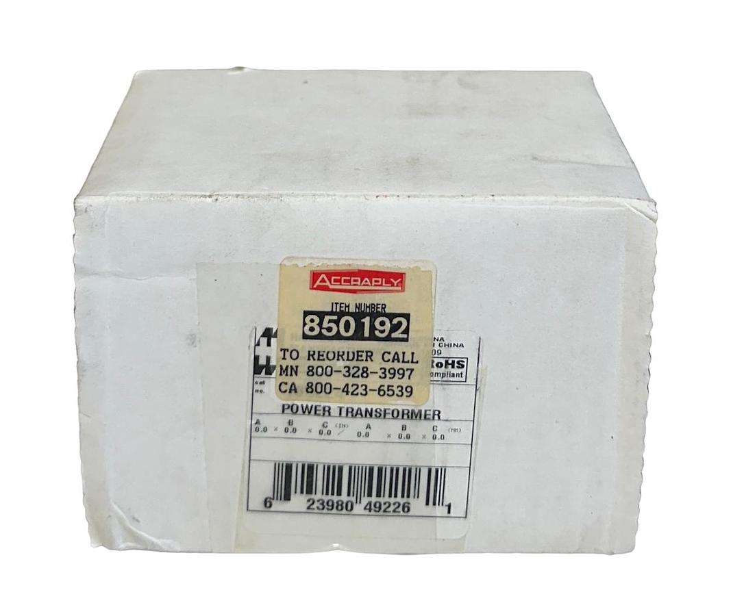 Used HAMMOND ACCRAPLY 185E24 / 850192 POWER TRANSFORMER 115/230V 50/60Hz 820mA NSMP