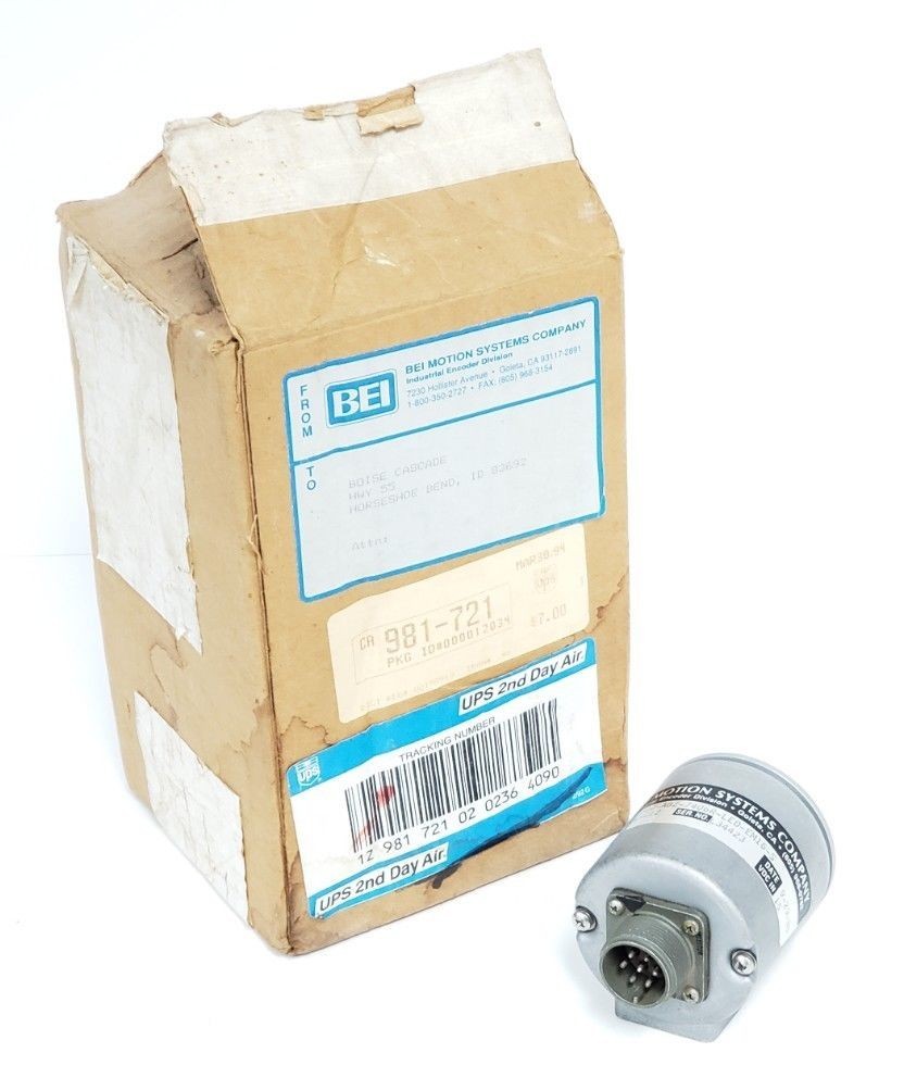 Used NEW BEI MOTION H25E-SB-500-ABZ-7406R-LED-EM16-S ENCODER 924-01002-212 15VDC IN