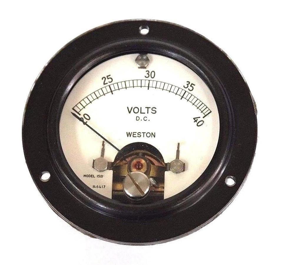 NEW WESTON 1521 VOLTAGE GAUGE 20-40VDC, 146417