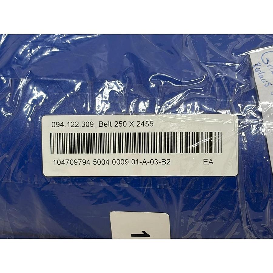 NEW Vemag Reiser 094122309 Ground Former Endless Blue Conveyor Belt 2455x250mm