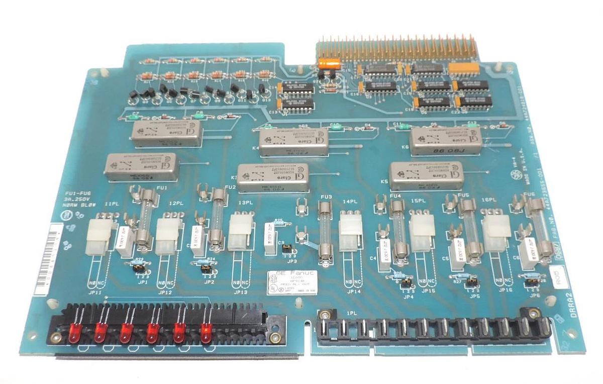 Used GE FANUC IC600-BF914K OUTPUT MODULE REED RELAY FAB. NO. 44A723655-001 R01/1
