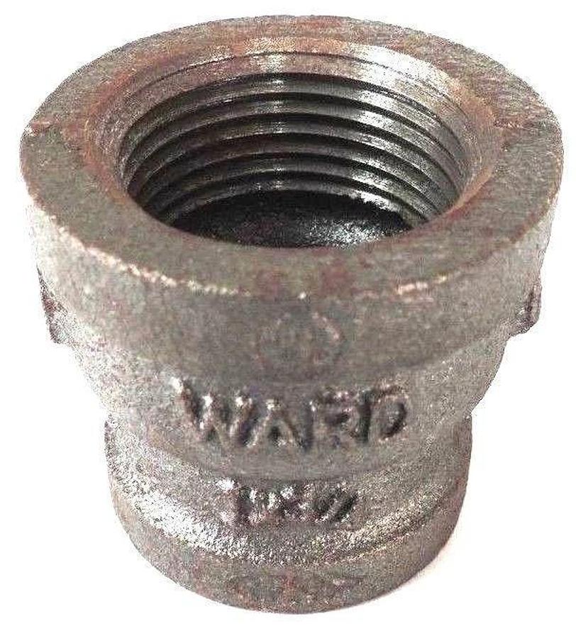 LOT OF 11 NEW WARD 1X3/4 BLK MI CPLG 1" X 3/4" BLACK PIPE REDUCER COUPLING
