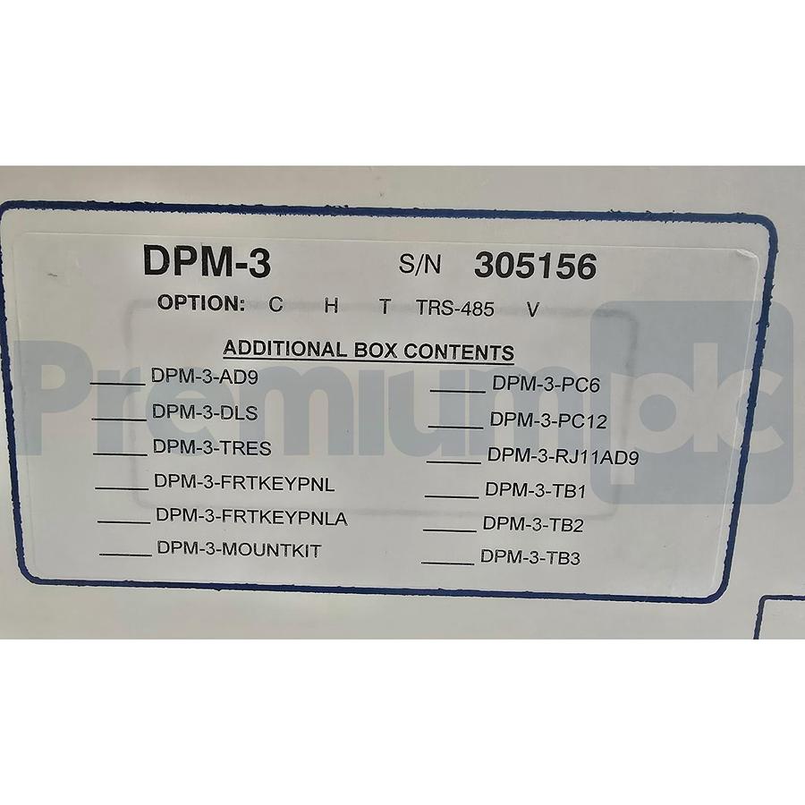 Used TRANSDUCER TECHNIQUES DPM-3 PLUG & PLAY LOAD CELL DIGITAL PANEL METER DPM3 NSMP