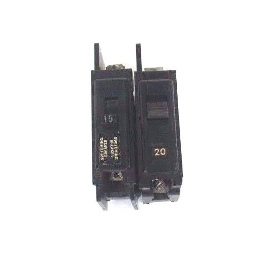 Used LOT OF 6 ITE EQ-B CIRCUIT BREAKERS 15A, 20A, EQB