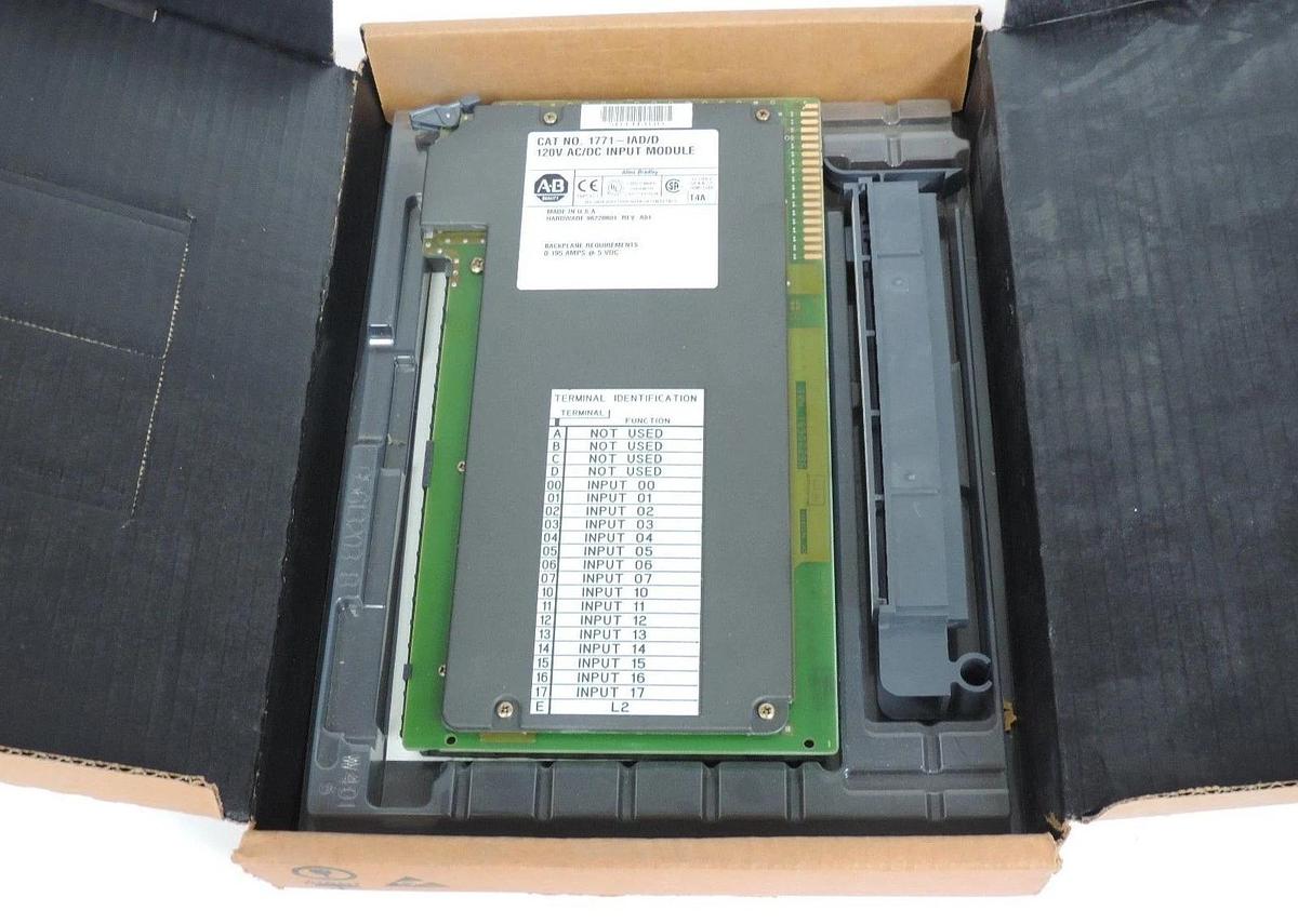 Used ALLEN BRADLEY 1771-IAD/D INPUT MODULE 1771IADD, REV. A01 HARDWARE 96220601
