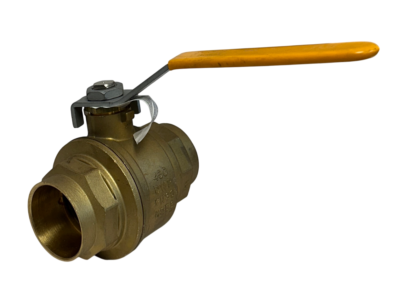 Used RuB INC S.42 / S42 SOLDER-ENDS BALL VALVE 2-1/2'' 450CWP PN30 MS58 BRASS NSNP