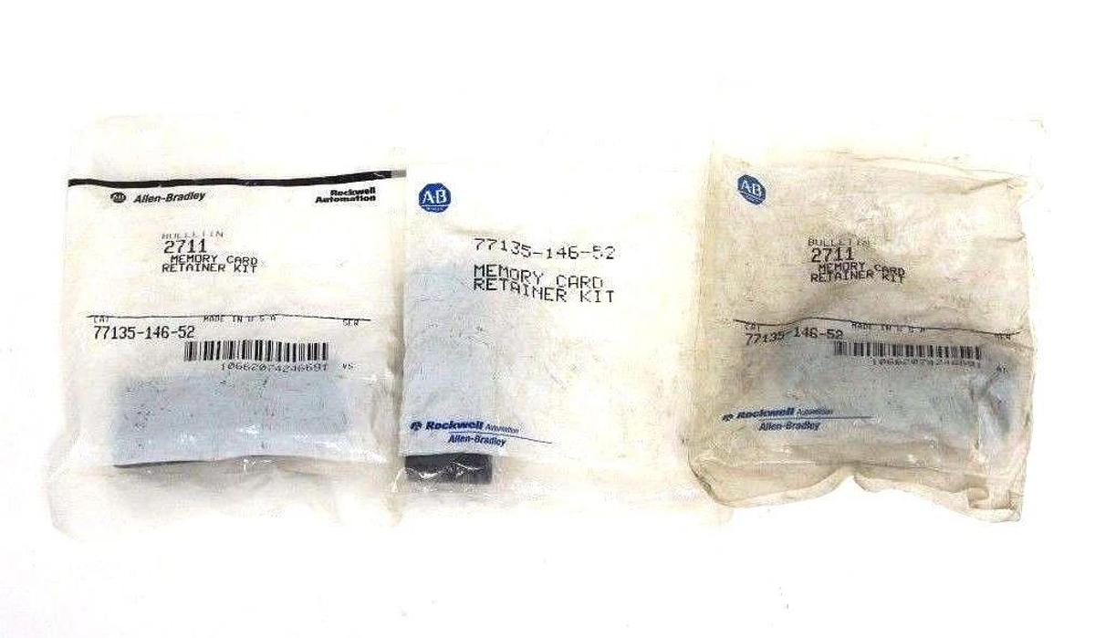 Used LOT OF 3 NEW ALLEN BRADLEY 77135-146-52 MEMORY CARD RETAINER KITS 7713514652