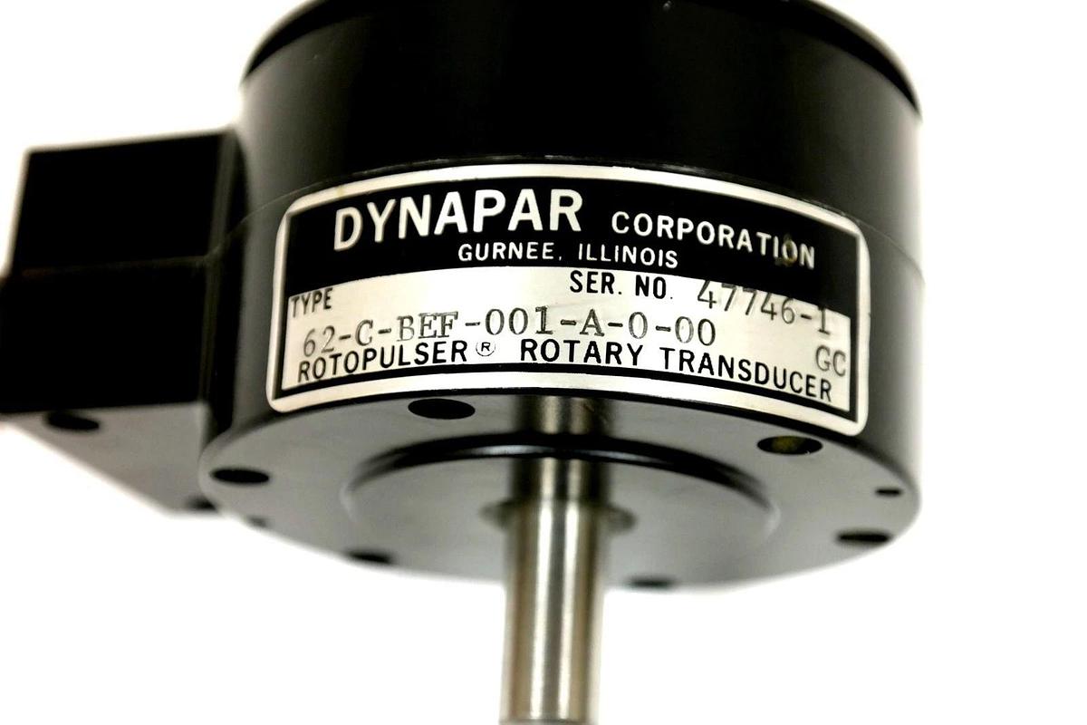 Used DYNAPAR 62-C-BEF-001-A-0-00 GC ROTOPUSLER ROTARY TRANSDUCER 62CBEF001A000