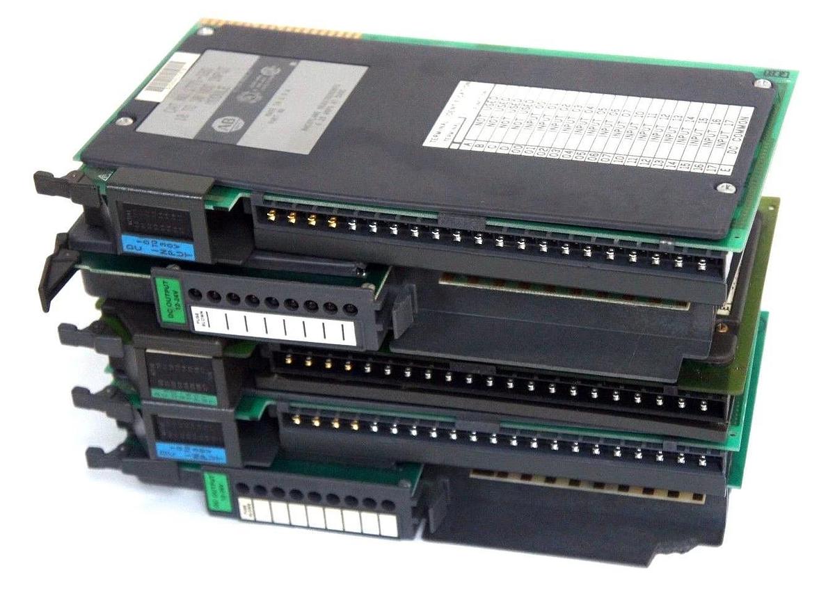 Used LOT OF 5 ALLEN BRADLEY MODULES 1771-OBD/B, 1771-OB, 1771-IBD