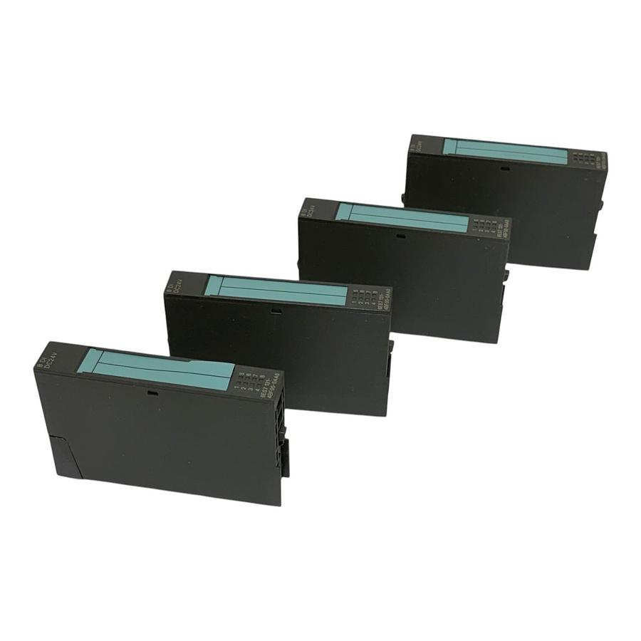 Used Lot of 4 Siemens 6ES7131-4BF00-0AA0 SIMATIC S7 ET200S 8 DI 24VDC Input Module