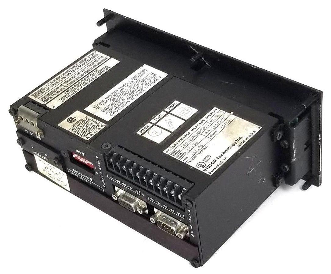 Used UTICOR 180-22A1N008E0 PROGRAMMABLE MESSAGE DISPLAY 18022A1N008E0