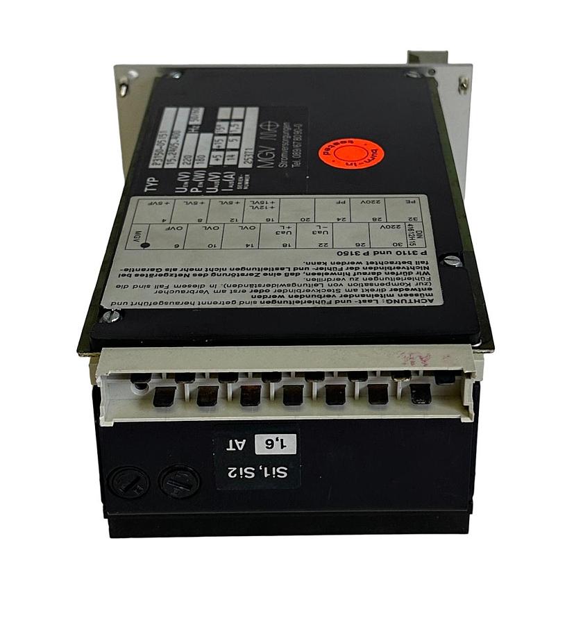 Used NEW MGV MO P3150-05151 / P315005151 POWER SUPPLY 220V 180W 50/60Hz 15.2405.400