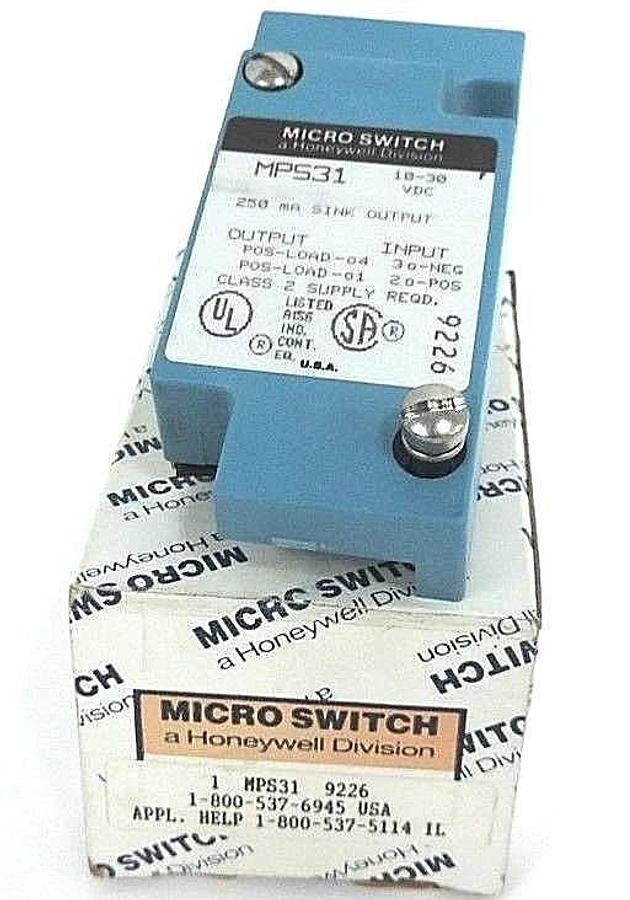 Used NIB HONEYWELL MICRO SWITCH MPS31 PLUG IN BASE FOR PHOTO HEAD 10-30VDC