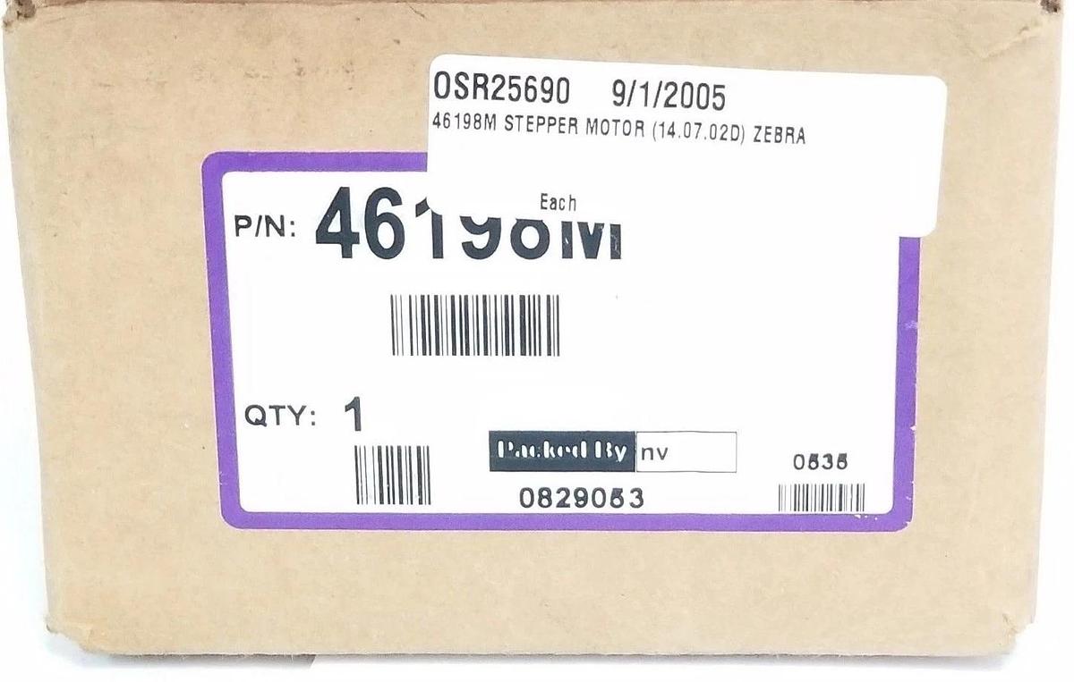 Used ZEBRA 46197-1 STEPPER MOTOR 46198M