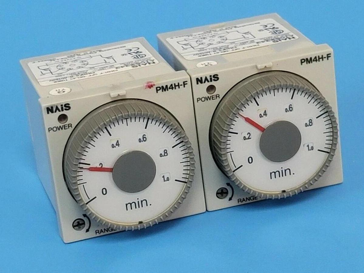 Used LOT OF 2 NAIS PM4H-F OFF-DELAY TIMERS ATC52343 PM4HF8-M-AC120V